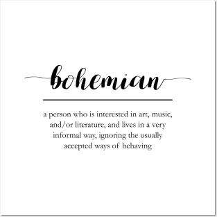 Bohemian word definition Posters and Art